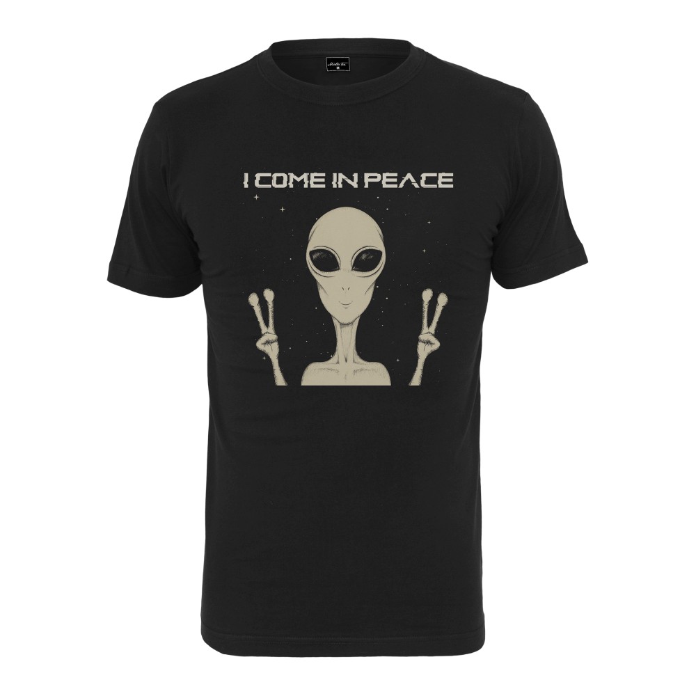 Mister Tee - I Come In Peace Herren T-Shirt - Schwarz